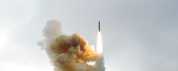 Пуск американской ракеты шахтного базирования системы Ground-based Midcourse Defense Пуск американской ракеты шахтного базирования системы Ground-based Midcourse Defense - Sputnik Việt Nam