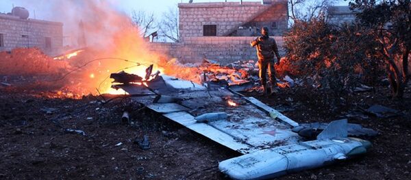 إسقاط طائرة حربية روسية في إدلب - Sputnik Việt Nam