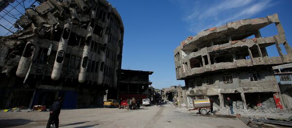 Destroyed buildings from previous clashes are seen in Mosul, Iraq January 28, 2018. Picture taken January 28, 2018 - Sputnik Việt Nam