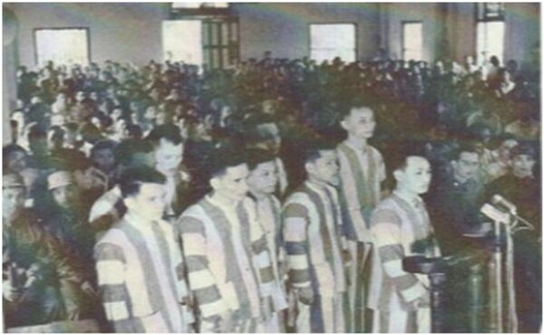 Tòa án Hải Phòng xét xử vụ án gián điệp tháng 4.1965. Ảnh: Lấy từ sách “Spies and Commandos Tòa án Hải Phòng xét xử vụ án gián điệp tháng 4.1965. Ảnh: Lấy từ sách “Spies and Commandos - Sputnik Việt Nam