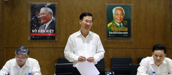 Ông Võ Văn Thưởng, Ủy viên Bộ Chính trị, Bí thư TƯ Đảng, Trưởng ban Tuyên giáo TƯ làm việc với Nhà xuất bản Trẻ - Sputnik Việt Nam