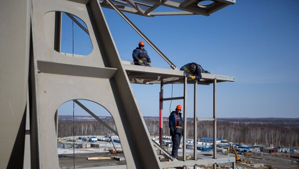 Công trình xây dựng sân bay vũ trụ Vostochny ở tỉnh Amurskaya - Sputnik Việt Nam