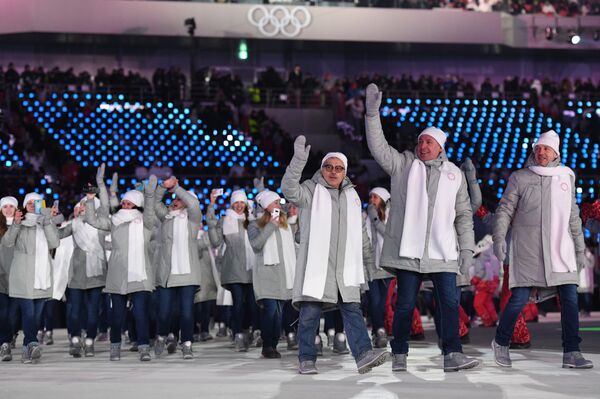 Vận động viên Nga tại Thế vận hội Olympic - 2018 tại Pyeongchang. - Sputnik Việt Nam
