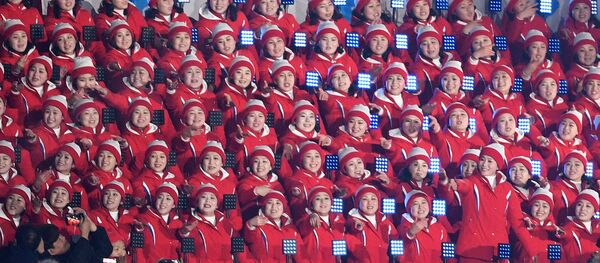 Dàn cổ động viên Triều Tiên - Sputnik Việt Nam