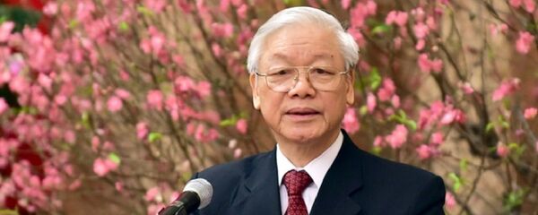 Tổng Bí thư Nguyễn Phú Trọng phát biểu chúc Tết các đồng chí lãnh đạo và nguyên lãnh đạo Đảng, Nhà nước, Mặt trận Tổ quốc Việt Nam - Sputnik Việt Nam