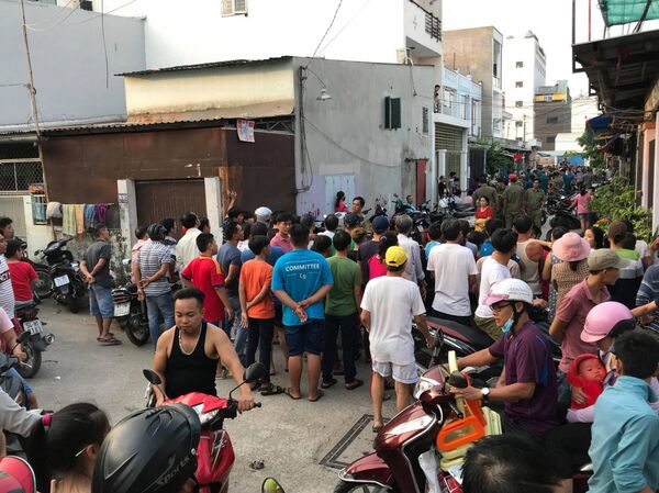 Hiện trường nơi phát hiện ra thi thể 5 nạn nhân trong 1 gia đình ngày 30 Tết. - Sputnik Việt Nam