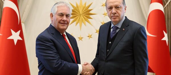Rex Tillerson và Recep Tayyip Erdogan - Sputnik Việt Nam