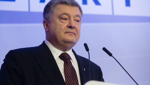 Президент Украины Петр Порошенко выступает на Всемирном экономическом форуме в Давосе - Sputnik Việt Nam