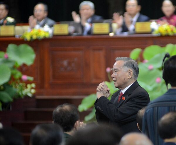 Nguyên Thủ tướng Phan Văn Khải chào Đại hội - Sputnik Việt Nam