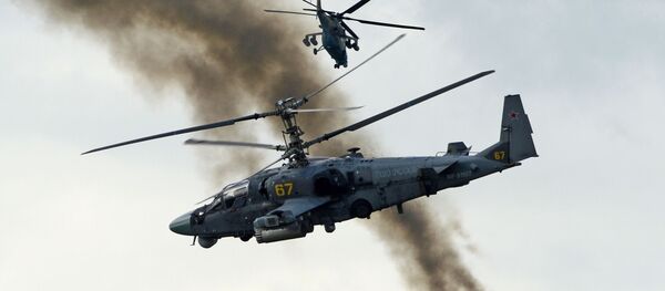 Trực thăng tấn công Ka-52 Alligator tại Diễn đàn Kỹ thuật quân sự Quốc tế ARMY-2016 - Sputnik Việt Nam