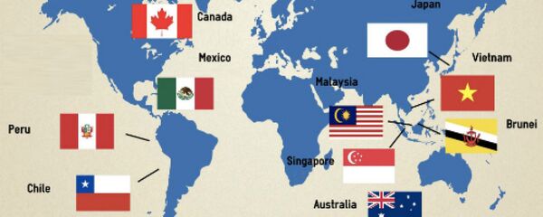 11 nước thành viên CPTPP sau khi Mỹ rút lui. 11 nước thành viên CPTPP sau khi Mỹ rút lui. - Sputnik Việt Nam