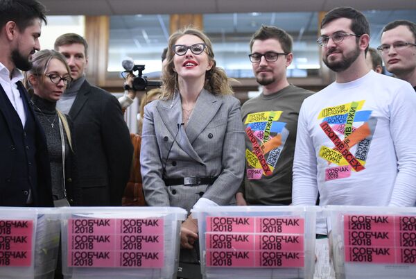 Nữ MC truyền hình Ksenia Sobchak - Sputnik Việt Nam