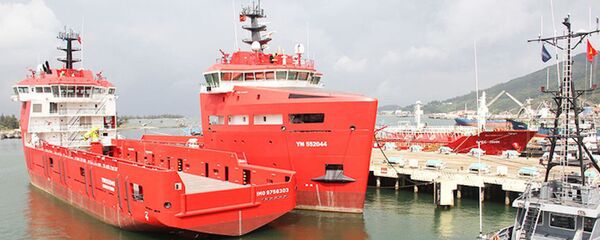 Những con tàu do Tổng công ty Sông Thu đóng mới chờ bàn giao - Sputnik Việt Nam