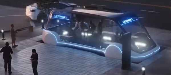 Elon Musk giới thiệu xe buýt điện ngầm tốc độ cao - Sputnik Việt Nam