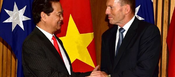 Thủ tướng Nguyễn Tấn Dũng và Thủ tướng Australia Tony Abbott. - Sputnik Việt Nam