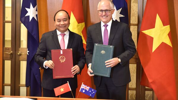 Thủ tướng Nguyễn Xuân Phúc và Thủ tướng Australia Malcolm Turnbull - Sputnik Việt Nam