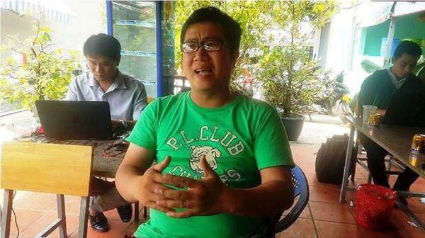 Anh Ngô Tấn Vũ Khanh bức xúc vì nhiều lần phản ánh về công tác PCCC của chung cư Carina.  - Sputnik Việt Nam