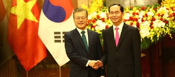 Chủ tịch Nước Trần Đại Quang tiếp Tổng thống Hàn Quốc Moon Jae-in - Sputnik Việt Nam