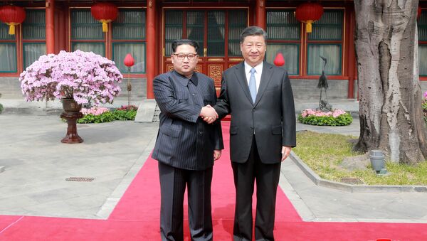 Kim Jong-un và Tập Cận Bình - Sputnik Việt Nam