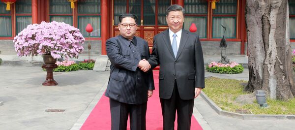 Kim Jong-un và Tập Cận Bình Kim Jong-un và Tập Cận Bình - Sputnik Việt Nam