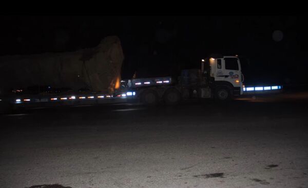 Xe chở cây khủng như “quái thú” là Cây của Thiếu tướng CSGT - Sputnik Việt Nam