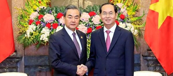 Chủ tịch nước Trần Đại Quang tiếp Ủy viên Quốc vụ, Bộ trưởng Bộ Ngoại giao Trung Quốc Vương Nghị. - Sputnik Việt Nam