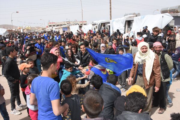 Ngày hội cho trẻ em từ Đông Ghouta trong trại tị nạn Ngày hội cho trẻ em từ Đông Ghouta trong trại tị nạn - Sputnik Việt Nam