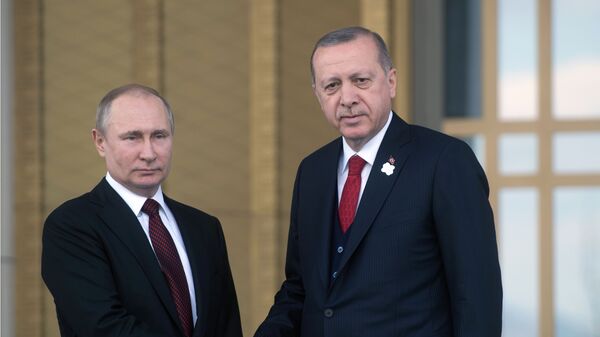 Vladimir Putin và Tayyip Erdogan  - Sputnik Việt Nam