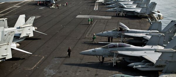 Flight deck of the USS Theodore Roosevelt - Sputnik Việt Nam