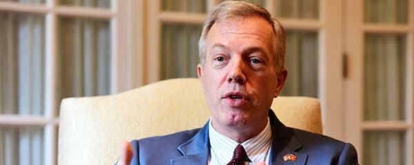 Ông Osius trong cuộc trả lời phỏng vấn với VnExpress tháng 6/2017 trên cương vị Đại sứ Mỹ tại Việt Nam. - Sputnik Việt Nam