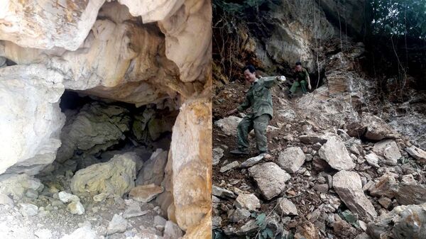 Mỏ đá nơi được cho là có kho báu. - Sputnik Việt Nam