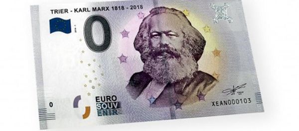 Đồng tiền 0 euro in ảnh Karl Marx - Sputnik Việt Nam