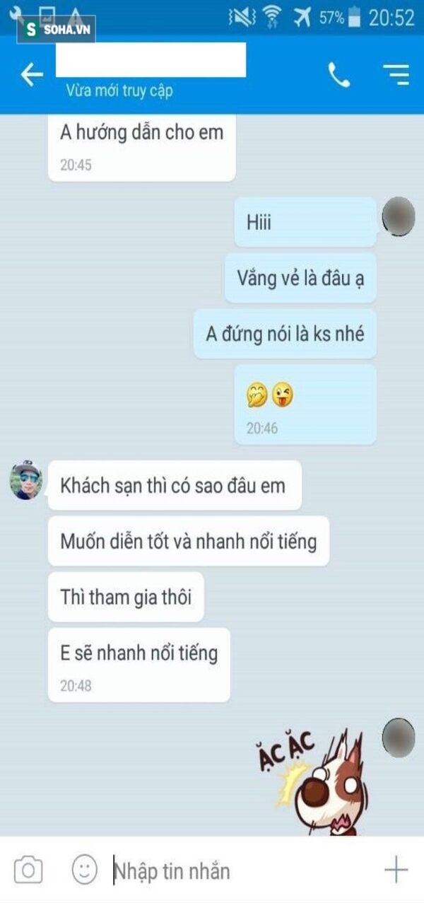 Những tin nhắn với nội dung gạ tình các cô gái trẻ được cho là của đạo diễn Phạm Nguyên Bắc - Sputnik Việt Nam
