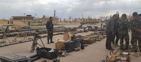 Quân đội Syria nắm giữ được kho vũ khí phong phú của những kẻ khủng bố - Sputnik Việt Nam