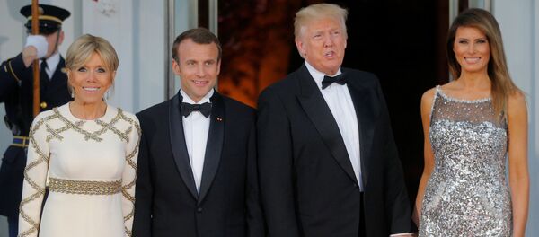 Ông Trump lần đầu tiên mở dạ tiệc nhân chuyến thăm của Tổng thống Pháp Macron - Sputnik Việt Nam