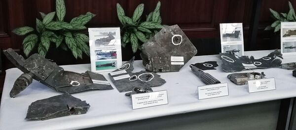 Bộ Tổng tham mưu Nga cho thấy mảnh vỡ của tên lửa hành trình ở Syria - Sputnik Việt Nam