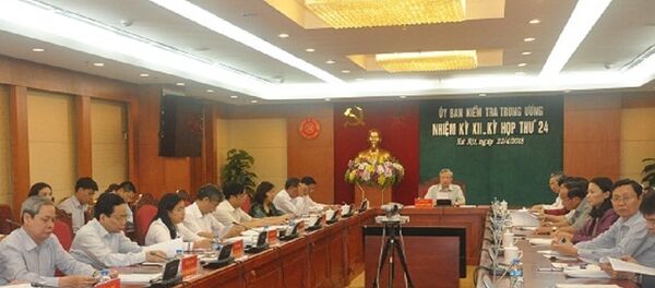 Ủy ban Kiểm tra Trung ương họp kỳ thứ 24 (ảnh UBKTTƯ) - Sputnik Việt Nam
