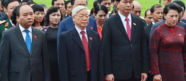 Tổng Bí Thư Nguyễn Phú Trọng, Chủ tịch Trần Đại Quang, Thủ tướng Nguyễn Xuân Phúc, Chủ tịch Quốc Hội Nguyễn Thị Kim Ngân viếng lăng Chủ tịch Hồ Chí Minh Tổng Bí Thư Nguyễn Phú Trọng, Chủ tịch Trần Đại Quang, Thủ tướng Nguyễn Xuân Phúc, Chủ tịch Quốc Hội Nguyễn Thị Kim Ngân viếng lăng Chủ tịch Hồ Chí Minh - Sputnik Việt Nam