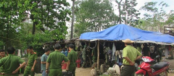 Lán trại của Phượng râu nằm gần đồn Biên phòng 747 - Sputnik Việt Nam