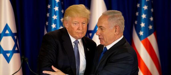 Tổng thống Hoa Kỳ Donald Trump và Thủ tướng Israel Benjamin Netanyahu - Sputnik Việt Nam