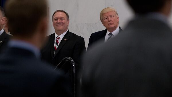 Donald Trump, Michael Pompeo - Sputnik Việt Nam