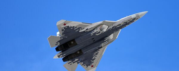 Su-57 tại Diễu binh kỷ niệm 73 năm Chiến thắng trong Chiến tranh Vệ quốc Vĩ đại 1941-1945 Su-57 tại Diễu binh kỷ niệm 73 năm Chiến thắng trong Chiến tranh Vệ quốc Vĩ đại 1941-1945 - Sputnik Việt Nam