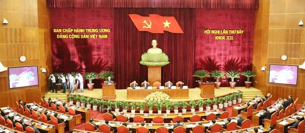 Hội nghị lần thứ 7 Ban Chấp hành Trung ương Đảng Cộng sản Việt Nam khóa XII Hội nghị lần thứ 7 Ban Chấp hành Trung ương Đảng Cộng sản Việt Nam khóa XII - Sputnik Việt Nam