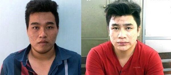 2 nghi can Nguyễn Tấn Tài (Tài mụn) và Nguyễn Hoàng Châu Phú. - Sputnik Việt Nam