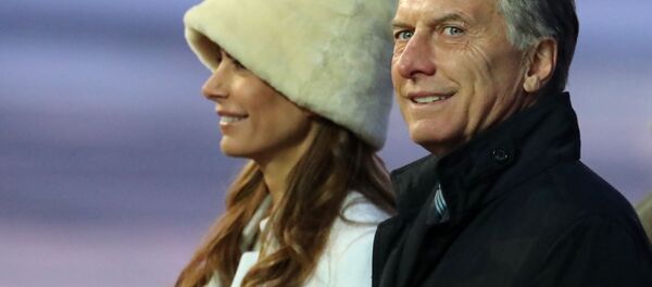Tổng thống Argentina Mauricio Macri và vợ Juliana Awada Tổng thống Argentina Mauricio Macri và vợ Juliana Awada - Sputnik Việt Nam