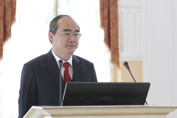 Ủy viên Bộ Chính trị Trung ương Đảng Cộng sản Việt Nam, bí thư Đảng bộ thành phố Hồ Chí Minh Nguyễn Thiện Nhân - Sputnik Việt Nam