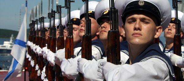 Đội Danh dự của Hải quân Nga. - Sputnik Việt Nam