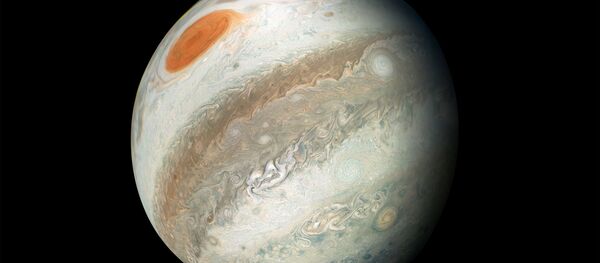 Ảnh sao Mộc được thực hiện bởi đầu dò Juno Ảnh sao Mộc được thực hiện bởi đầu dò Juno - Sputnik Việt Nam