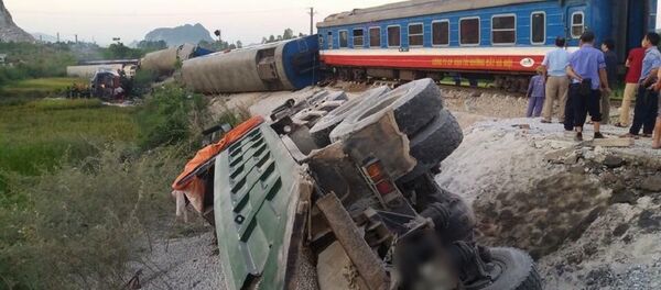 Hiện trường vụ tai nạn lật tàu thương tâm ở Thanh Hóa. - Sputnik Việt Nam