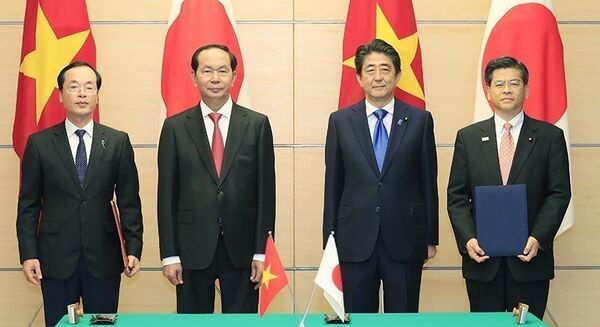 Chủ tịch nước Trần Đại Quang hội đàm với Thủ tướng Nhật Bản Shinzo Abe - Sputnik Việt Nam